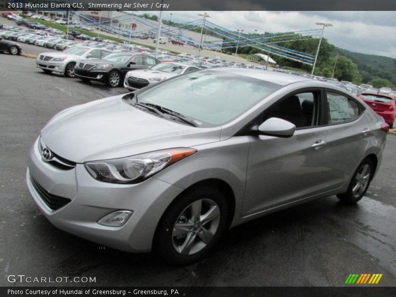 Shimmering Air Silver / Gray 2013 Hyundai Elantra GLS
