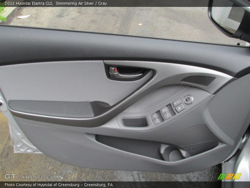 Shimmering Air Silver / Gray 2013 Hyundai Elantra GLS