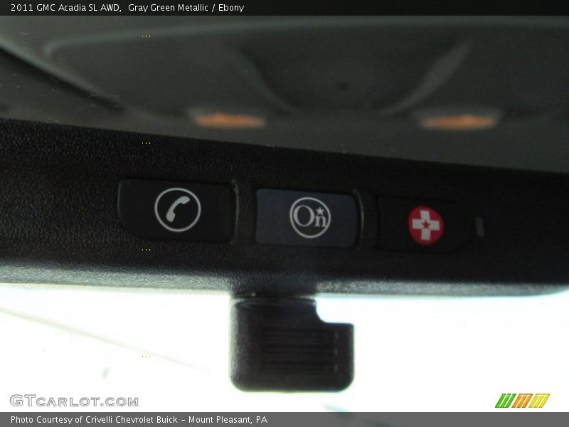 Gray Green Metallic / Ebony 2011 GMC Acadia SL AWD