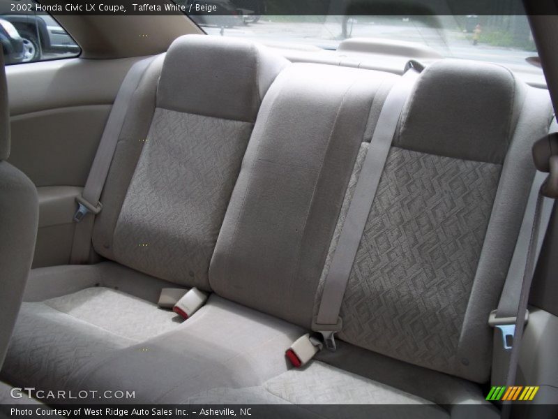 Taffeta White / Beige 2002 Honda Civic LX Coupe