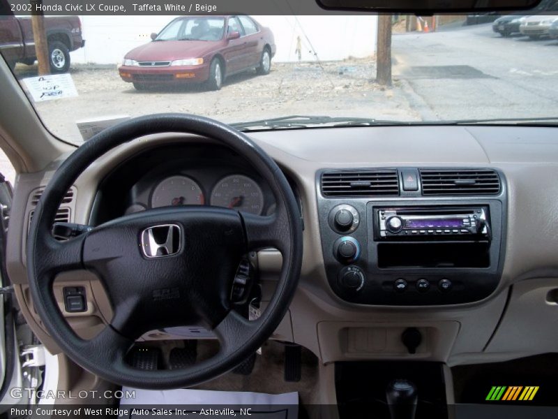Dashboard of 2002 Civic LX Coupe