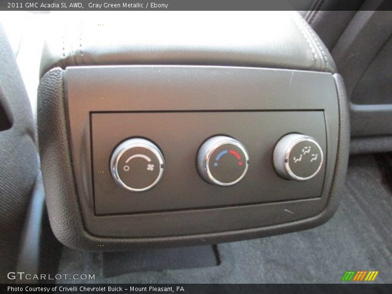 Gray Green Metallic / Ebony 2011 GMC Acadia SL AWD