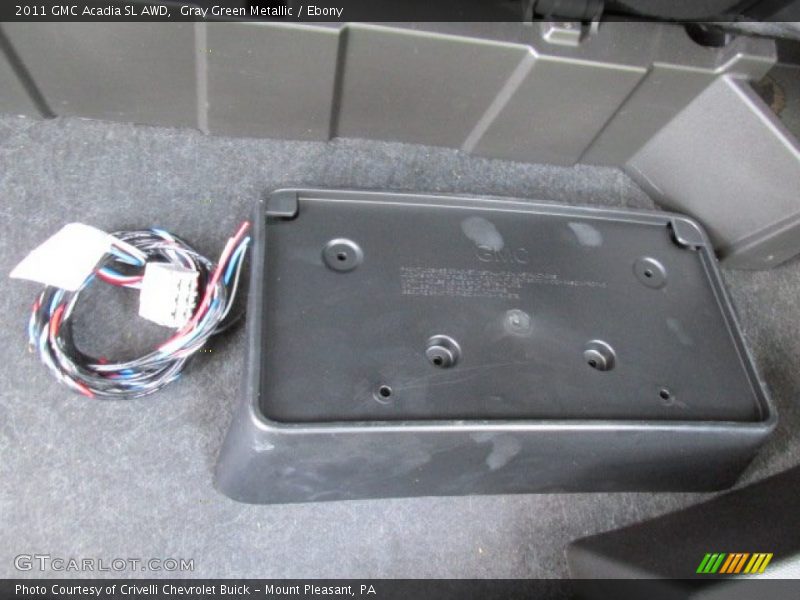 Gray Green Metallic / Ebony 2011 GMC Acadia SL AWD