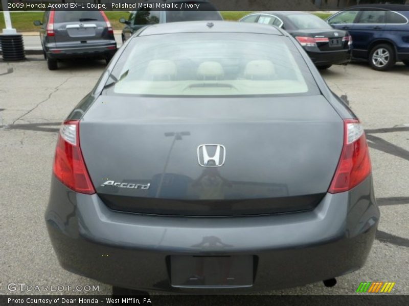 Polished Metal Metallic / Ivory 2009 Honda Accord EX-L Coupe