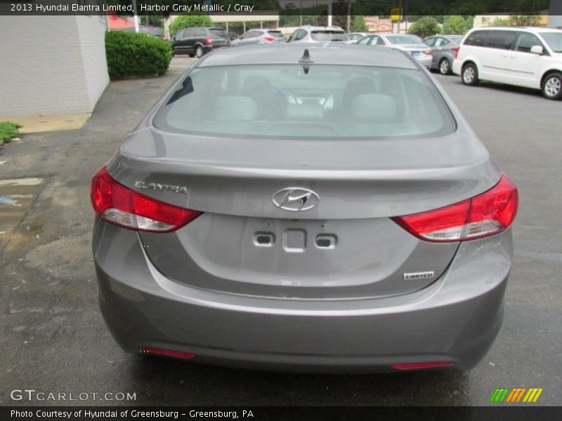Harbor Gray Metallic / Gray 2013 Hyundai Elantra Limited