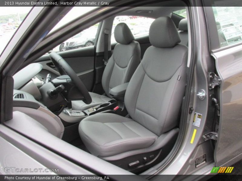 Harbor Gray Metallic / Gray 2013 Hyundai Elantra Limited