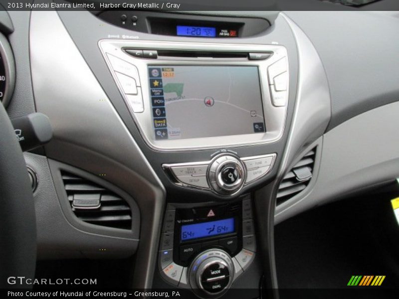 Harbor Gray Metallic / Gray 2013 Hyundai Elantra Limited