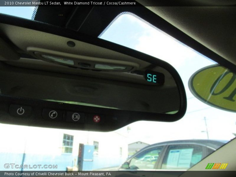 White Diamond Tricoat / Cocoa/Cashmere 2010 Chevrolet Malibu LT Sedan