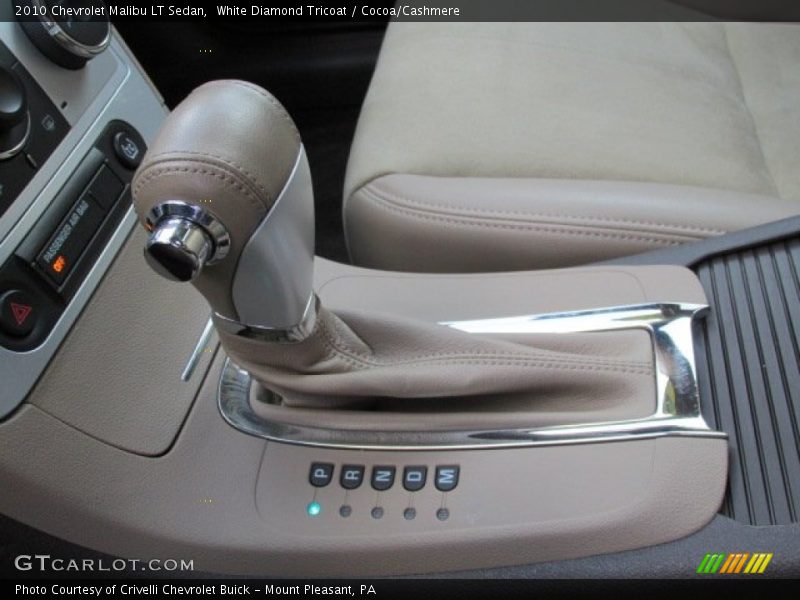 White Diamond Tricoat / Cocoa/Cashmere 2010 Chevrolet Malibu LT Sedan