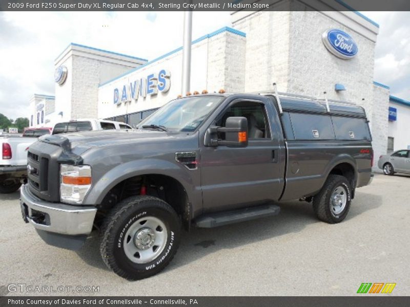 Sterling Grey Metallic / Medium Stone 2009 Ford F250 Super Duty XL Regular Cab 4x4