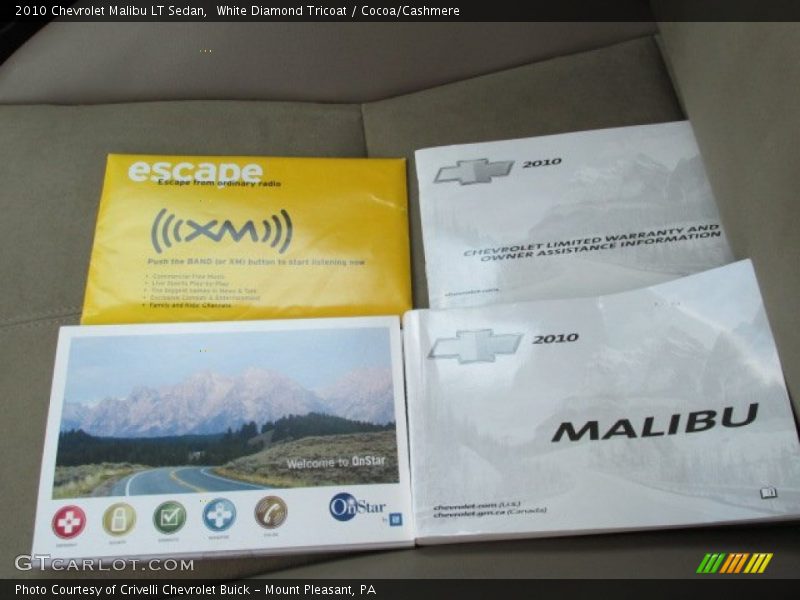 White Diamond Tricoat / Cocoa/Cashmere 2010 Chevrolet Malibu LT Sedan