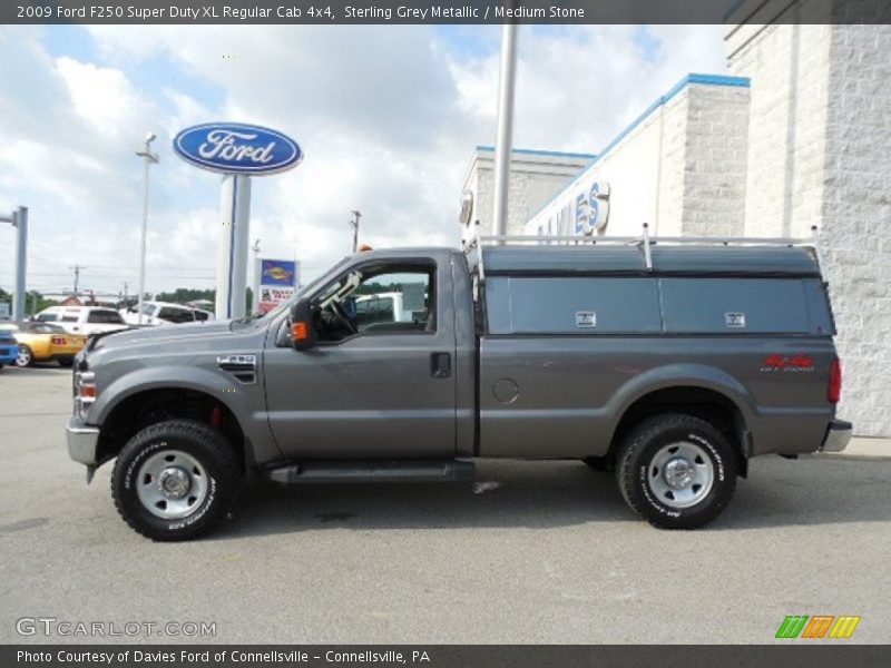Sterling Grey Metallic / Medium Stone 2009 Ford F250 Super Duty XL Regular Cab 4x4