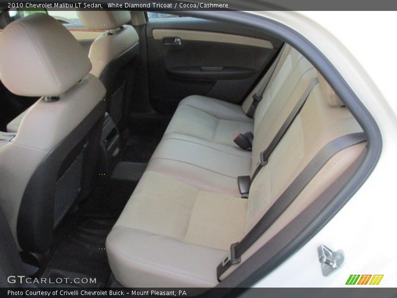 White Diamond Tricoat / Cocoa/Cashmere 2010 Chevrolet Malibu LT Sedan