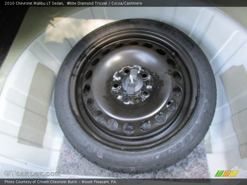 White Diamond Tricoat / Cocoa/Cashmere 2010 Chevrolet Malibu LT Sedan