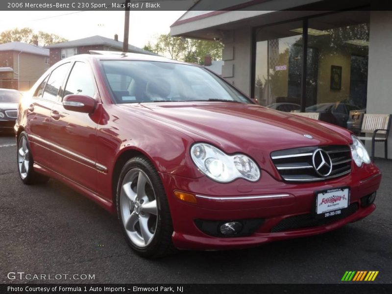 Mars Red / Black 2006 Mercedes-Benz C 230 Sport