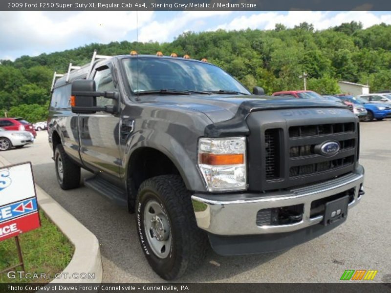 Sterling Grey Metallic / Medium Stone 2009 Ford F250 Super Duty XL Regular Cab 4x4