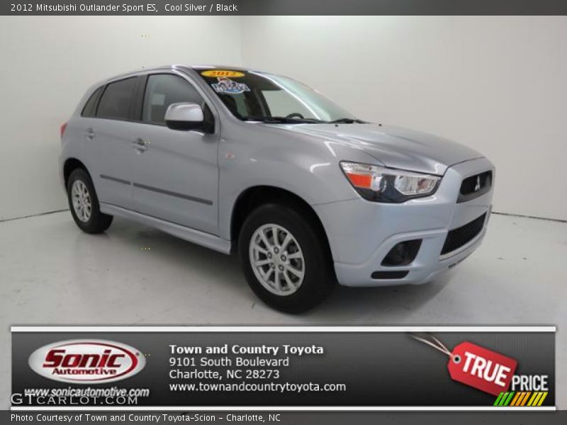 Cool Silver / Black 2012 Mitsubishi Outlander Sport ES