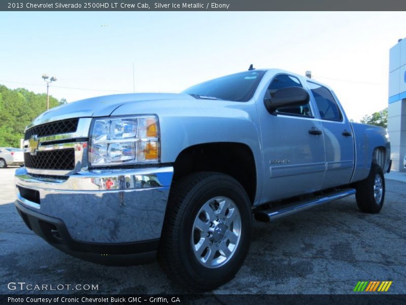 Silver Ice Metallic / Ebony 2013 Chevrolet Silverado 2500HD LT Crew Cab