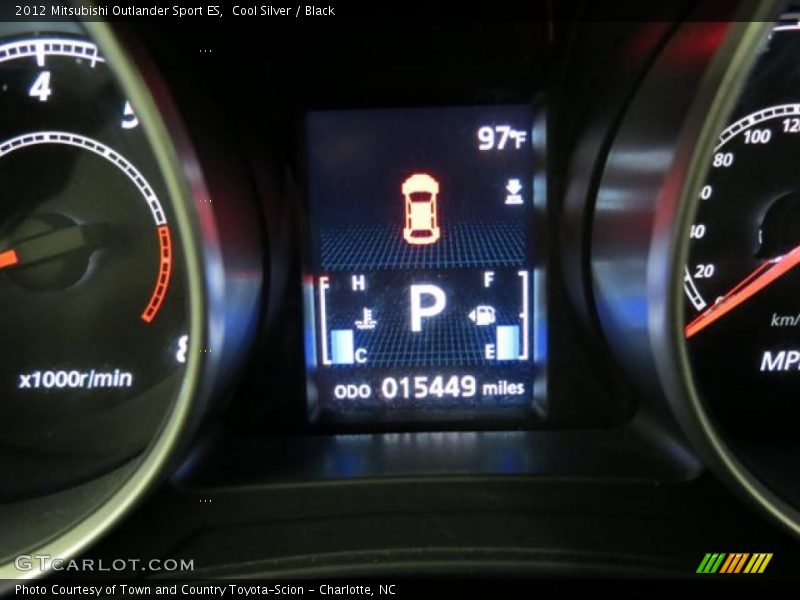 Cool Silver / Black 2012 Mitsubishi Outlander Sport ES