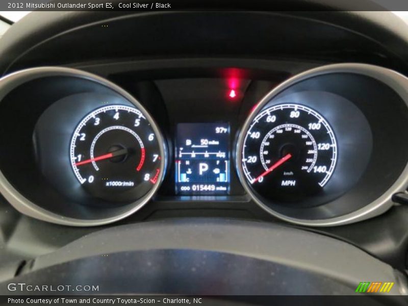 Cool Silver / Black 2012 Mitsubishi Outlander Sport ES