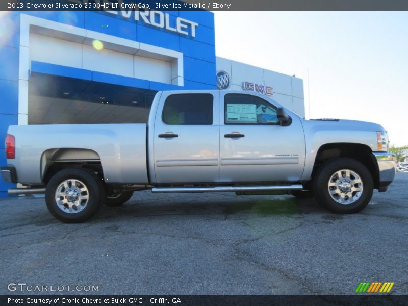 Silver Ice Metallic / Ebony 2013 Chevrolet Silverado 2500HD LT Crew Cab