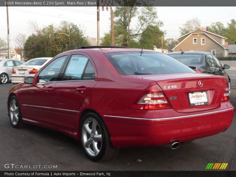 Mars Red / Black 2006 Mercedes-Benz C 230 Sport