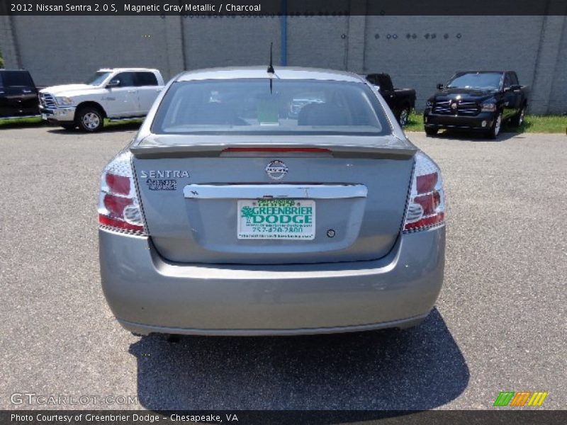 Magnetic Gray Metallic / Charcoal 2012 Nissan Sentra 2.0 S