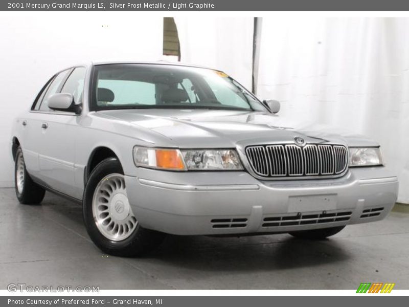 Silver Frost Metallic / Light Graphite 2001 Mercury Grand Marquis LS