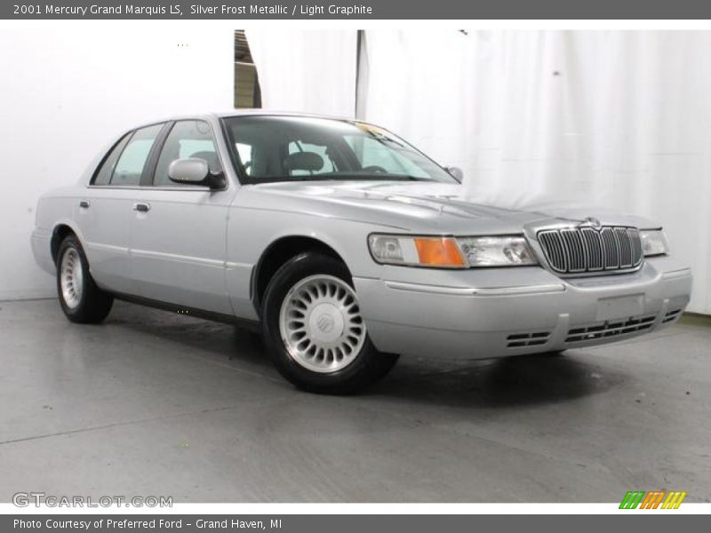 Silver Frost Metallic / Light Graphite 2001 Mercury Grand Marquis LS