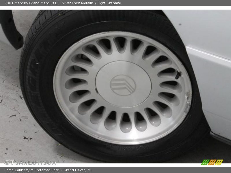 Silver Frost Metallic / Light Graphite 2001 Mercury Grand Marquis LS