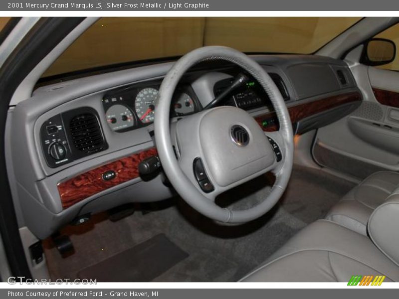 Silver Frost Metallic / Light Graphite 2001 Mercury Grand Marquis LS