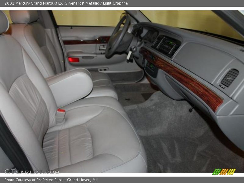 Silver Frost Metallic / Light Graphite 2001 Mercury Grand Marquis LS