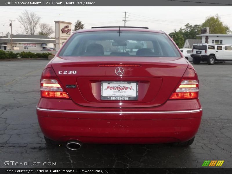 Mars Red / Black 2006 Mercedes-Benz C 230 Sport