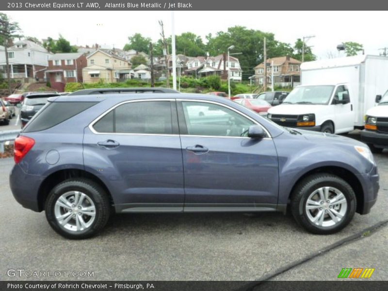 Atlantis Blue Metallic / Jet Black 2013 Chevrolet Equinox LT AWD