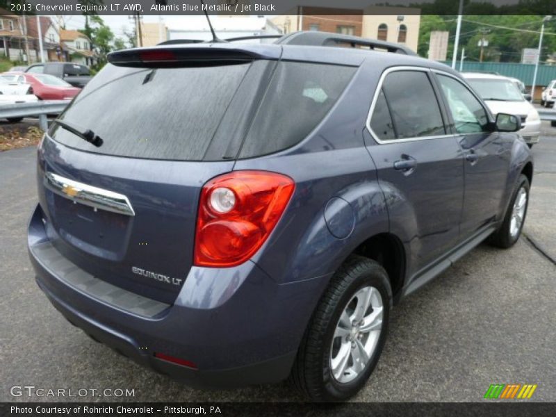 Atlantis Blue Metallic / Jet Black 2013 Chevrolet Equinox LT AWD
