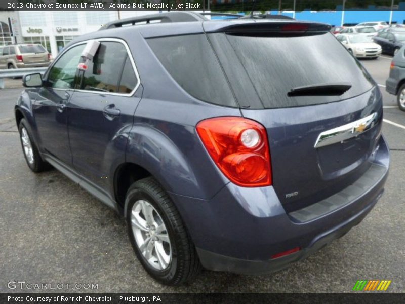 Atlantis Blue Metallic / Jet Black 2013 Chevrolet Equinox LT AWD
