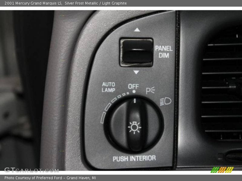 Silver Frost Metallic / Light Graphite 2001 Mercury Grand Marquis LS