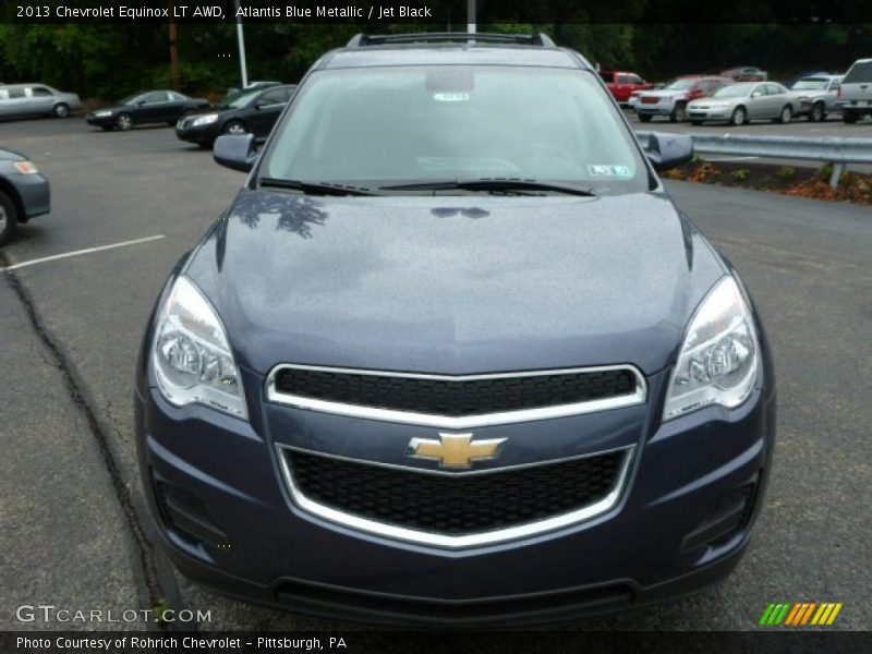 Atlantis Blue Metallic / Jet Black 2013 Chevrolet Equinox LT AWD