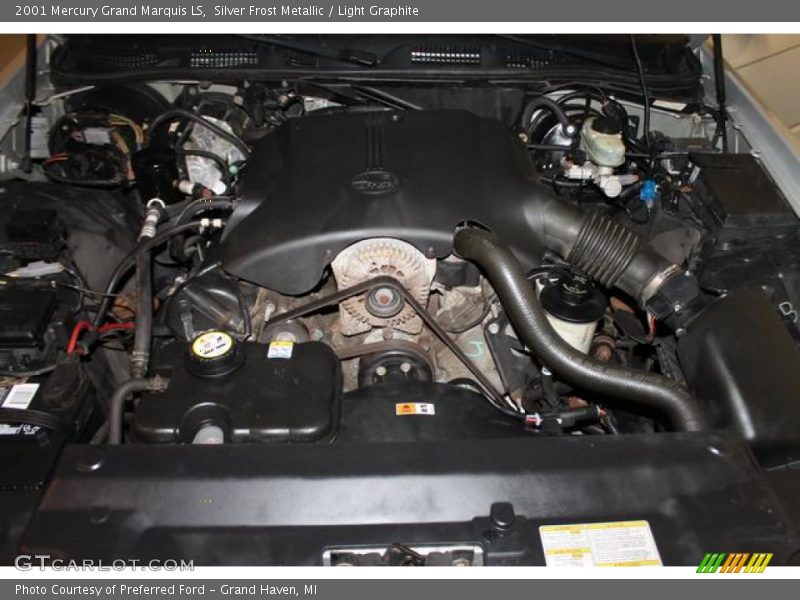 Silver Frost Metallic / Light Graphite 2001 Mercury Grand Marquis LS