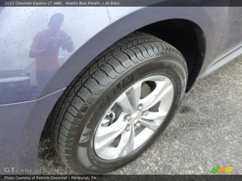 Atlantis Blue Metallic / Jet Black 2013 Chevrolet Equinox LT AWD