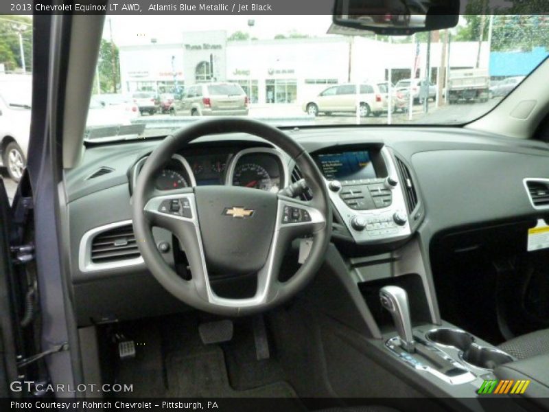 Atlantis Blue Metallic / Jet Black 2013 Chevrolet Equinox LT AWD