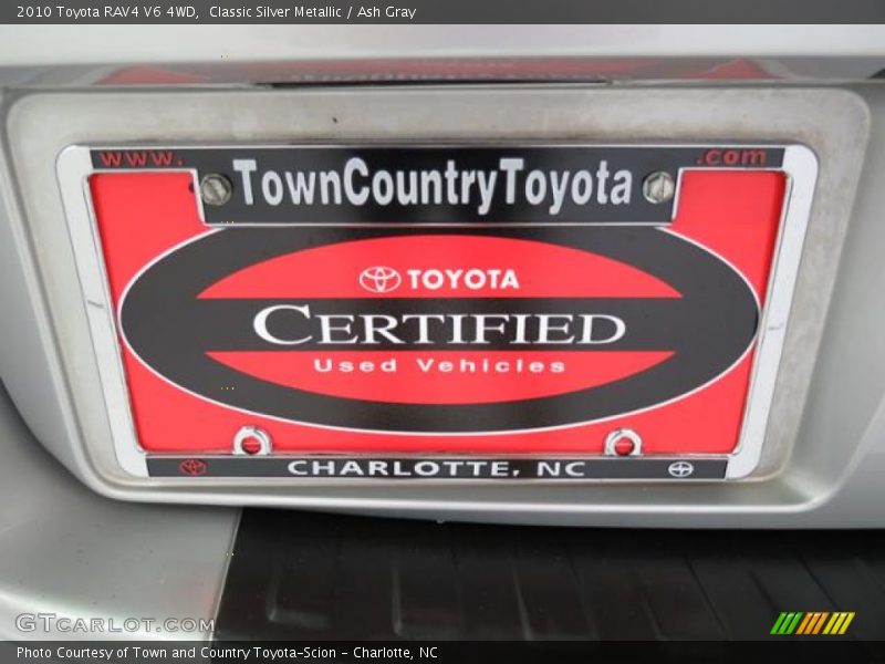 Classic Silver Metallic / Ash Gray 2010 Toyota RAV4 V6 4WD