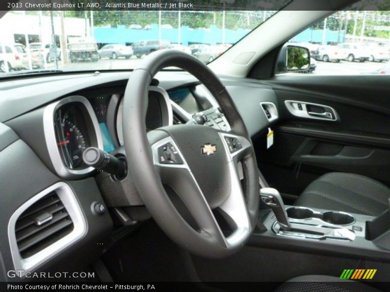 Atlantis Blue Metallic / Jet Black 2013 Chevrolet Equinox LT AWD