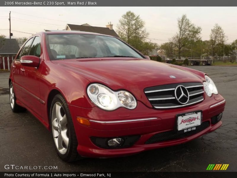 Mars Red / Black 2006 Mercedes-Benz C 230 Sport