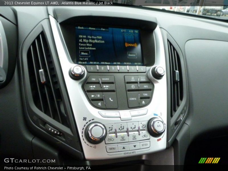 Atlantis Blue Metallic / Jet Black 2013 Chevrolet Equinox LT AWD