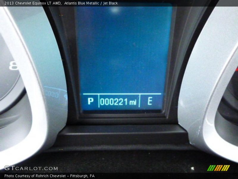 Atlantis Blue Metallic / Jet Black 2013 Chevrolet Equinox LT AWD