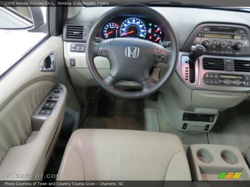 Nimbus Gray Metallic / Ivory 2008 Honda Odyssey EX-L