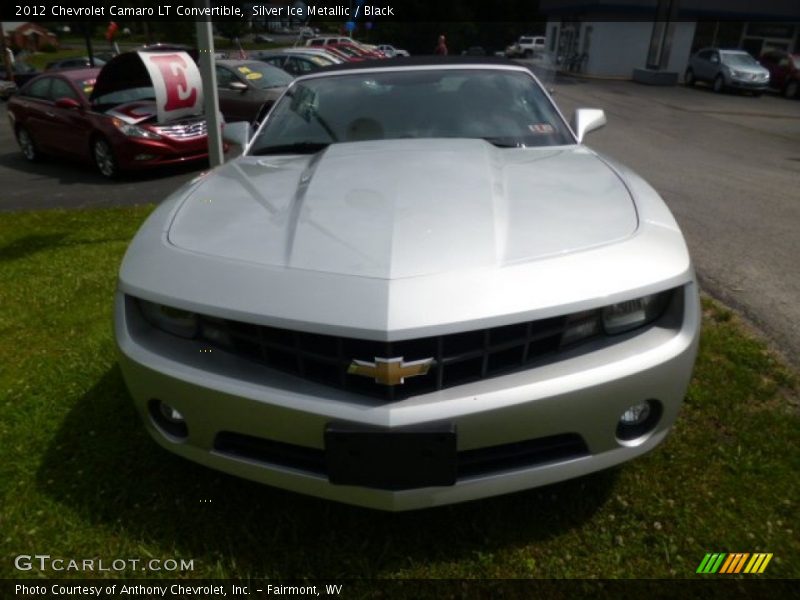 Silver Ice Metallic / Black 2012 Chevrolet Camaro LT Convertible