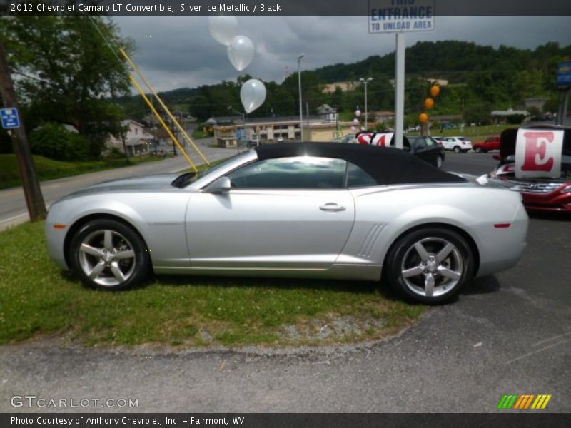 Silver Ice Metallic / Black 2012 Chevrolet Camaro LT Convertible