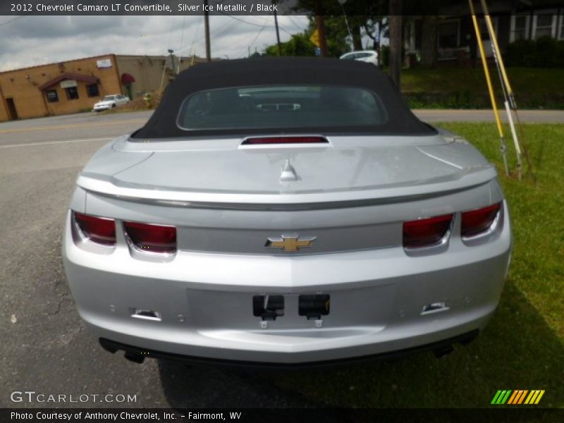 Silver Ice Metallic / Black 2012 Chevrolet Camaro LT Convertible